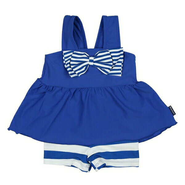 50%OFFセール●キッズフォーレ　Kids Foret　ボーダー柄　セパレート　水着 （ 100c...