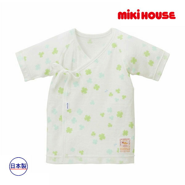 19日〜P11倍★取り寄せ商品●ミキハウス ベビー mikihouse　海島綿ニットガーゼ短肌着(50cm・60cm）