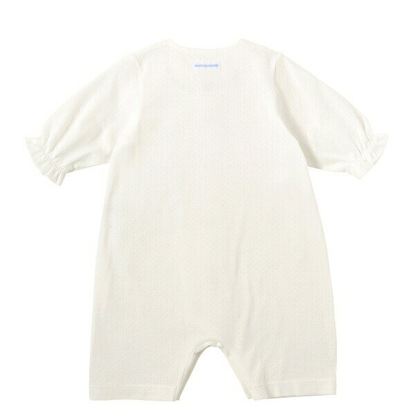 30・1日限定★P11倍★取り寄せ商品●ミキハウス ベビー mikihouse　夏のご退院にもおすすめ　衿つき ふんわり清楚なプレオール（50cm-60cm)