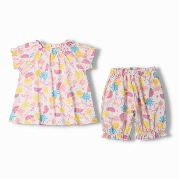 ●20%OFFセール●キッズフォーレ　Kids Foret　フルーツ柄　半袖パジャマ　/丸高衣料...