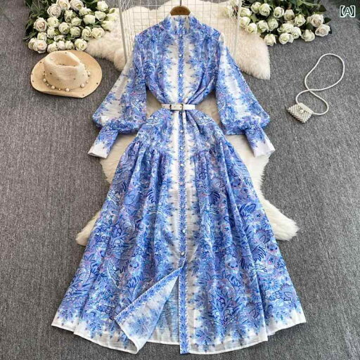 ワンピース シフォンワンピース レディース ロングワンピース シャツワンピース ワンピース シフォンワンピース レディース ロングワンピース シャツワンピース 春秋 レトロ 宮殿 スタンドカラー ランタン スリーブ プリント ドレス レディース シングル ワンピース シフォンワンピース レディース ロングワンピース シャツワンピース ワンピース シフォンワンピース レディース ロングワンピース シャツワンピース 春秋 レトロ 宮殿 スタンドカラー ランタン スリーブ プリント ドレス レディース シングル
