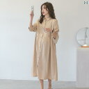 マタニティウェア 産前 産後 春夏 ゆったり マタニティワンピース セットアップ パンツ マタニティ 服 春秋 ワンピース 長袖 シャツ スカート 綿 ミディア...