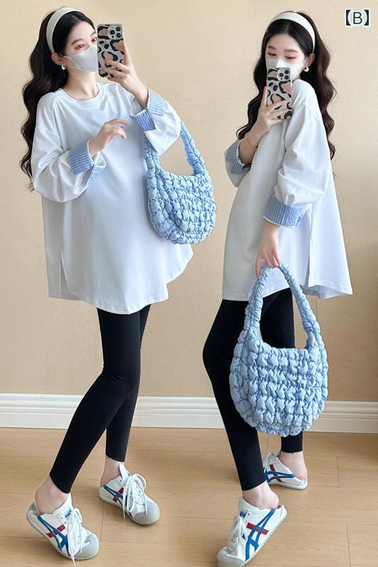 マタニティウェア 産前 産後 春夏 ゆったり マタニティワンピース セットアップ パンツ マタニティ 服 2025 春 スタイル おしゃれ トップス ママ カジュアル 大きいサイズ ミディアム ロング お腹 カバー Tシャツ ドレス