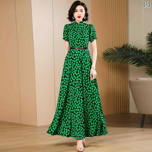 ワンピース シフォンワンピース レディース ロングワンピース シャツワンピース ワンピース シフォンワンピース レディース ロングワンピース シャツワンピース ディ フー ランチ フランスの 高級 グリーンドットの ロング ドレス 感の ある ウエストの ワンピース シフォンワンピース レディース ロングワンピース シャツワンピース ワンピース シフォンワンピース レディース ロングワンピース シャツワンピース ディ フー ランチ フランスの 高級 グリーンドットの ロング ドレス 感の ある ウエストの
