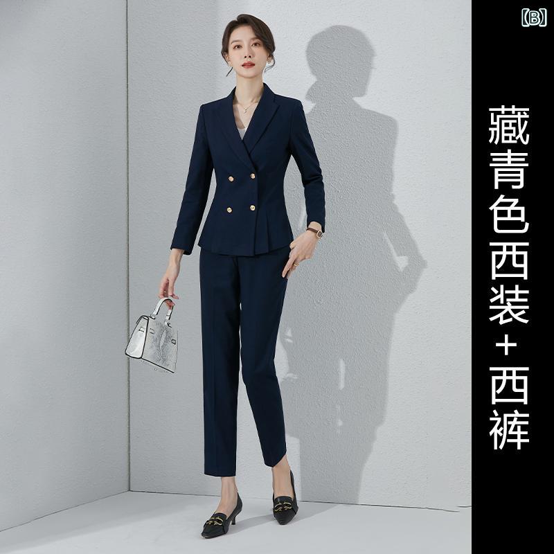 レディーススーツ フォーマル セットアップ リクルートスーツ セレモニー 高級 プロ スーツ 女性 春秋 マネージャー ジュエリー ストア フォーマル ス オフィス 作業着