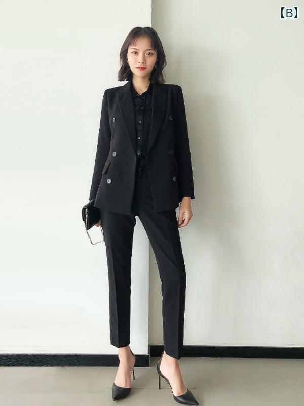 レディーススーツ フォーマル セットアップ リクルートスーツ セレモニー Lady Bird ブレザー レディース 秋冬 プロ ウェア 面接 フォーマル ブラック スーツ