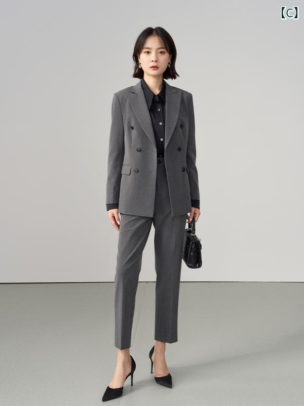 レディーススーツ フォーマル セットアップ リクルートスーツ セレモニー Lady Bird ブレザー レディース 秋冬 プロ ウェア 面接 フォーマル ブラック スーツ