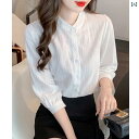 シフォンシャツ シフォン シャツ 夏 レディース ブラウス シフォンシャツ シフォン シャツ 夏 レディース ブラウス 広 州 市三 航 婦人服 七分袖 綿 シャツ 婦人 春 薄手 スタイル小 スタンドカラー 麻 トップス