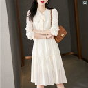 シフォンシャツ シフォン シャツ 夏 レディース ブラウス シフォンシャツ シフォン シャツ 夏 レディース ブラウス 2025 春秋 女性向け ドレス 新型 ハイエンド フレンチ ウエスト ロング スカート