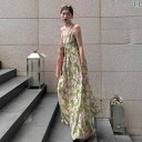 ワンピース シャツワンピ ロング マキシ マキシワンピース ワンピース シャツワンピ ロング マキシ マキシワンピース 海辺の 休暇 ドレス プリント サスペンダー 三 亜 旅行 衣装 格好良い スカート ビーチ 女性 夏