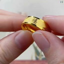 メンズ アクセ 指輪 リング シルバーアクセサリー メンズ レディースの 高級 ゴールド リング プレーンリング 滑らかな 表面 祝福の キャラクター シンプル...