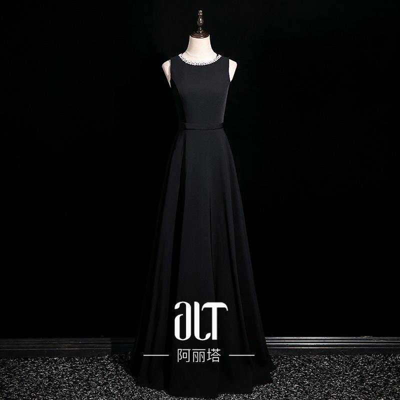 パーティードレス ドレス ドレスワンピース ロングワンピース 二次会 黒の 誕生日 パーティー ドレス パフォーマンス 年次 会議 ハイエンド 質感の ロング バイオリンのの イブニングドレス