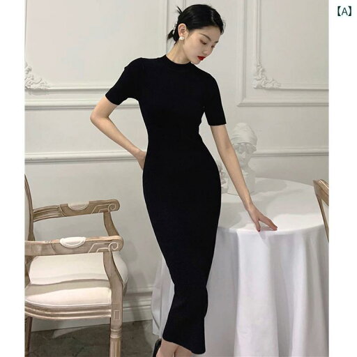ワンピース スカート ミモレ丈 体型カバー 高見え フランスの レトロ クールな シルク ストレッチニット ドレス レディース 春の 魅惑的 タイト スリム ヒップ ロング スカート ワンピース スカート ミモレ丈 体型カバー 高見え フランスの レトロ クールな シルク ストレッチニット ドレス レディース 春の 魅惑的 タイト スリム ヒップ ロング スカート