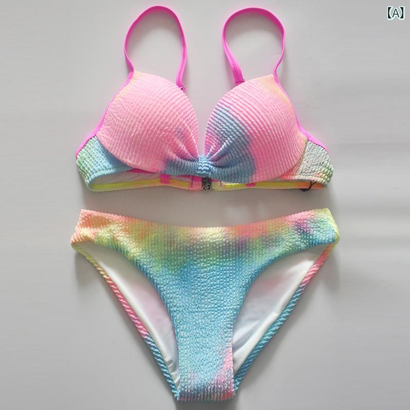 ビキニ 水着 レディース 体型カバー セクシー 10代 20代 30代 40代 ビキニ 水着 レディース 体型カバー セクシー 10代 20代 30代 40代 プッシュアップ 魅惑的 ワイヤー入り 水着 韓国 ビーチ スプリット スリム ビキニ 貧 乳