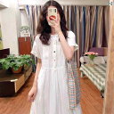 トップス シャツ レディース 大人かわいいフリル 韓国 シャツワンピ トップス シャツ レディース 大人かわいいフリル 韓国 シャツワンピ 高級の 小さい 半袖 ドレス 夏の ゆったり スリム ロング スカートの 女性用