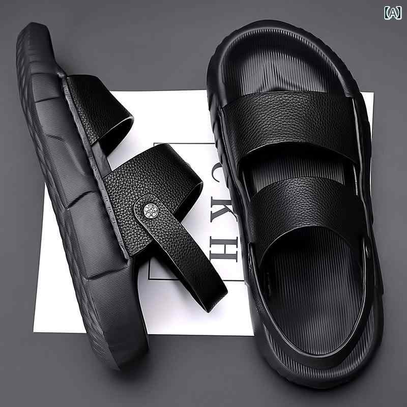 サンダル スポーツサンダル メンズ 軽量 FILIBIRD サンダル メ ンズ 夏 革 通気性 ソフト ソール カジュアル ビーチ シューズ アウトドアウェア デュアルパーパス