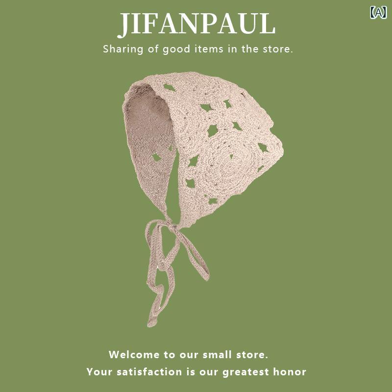 ターバン 帽子 スカーフ 25 春夏 韓国 ヘッドスカーフ フランス製 ニット ヘッド スカーフ 女性用 2025..