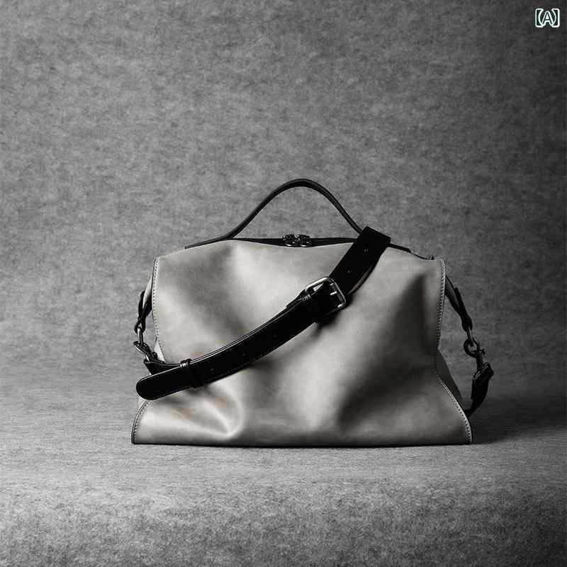 20代 30代 40代 大容量 Jikanyi レトロ ブリーフケース 革 メッセンジャーバッグ 通勤 ショルダー メン..