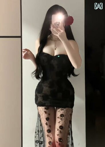パーティードレス ロングワンピース ミモレ丈 レース シースルー Yujie ユニークで 美しい チューブ トップ タイトヒップ ドレス 魅惑的 黒の シースルー ロング スカート 2025 春夏 パーティードレス ロングワンピース ミモレ丈 レース シースルー Yujie ユニークで 美しい チューブ トップ タイトヒップ ドレス 魅惑的 黒の シースルー ロング スカート 2025 春夏