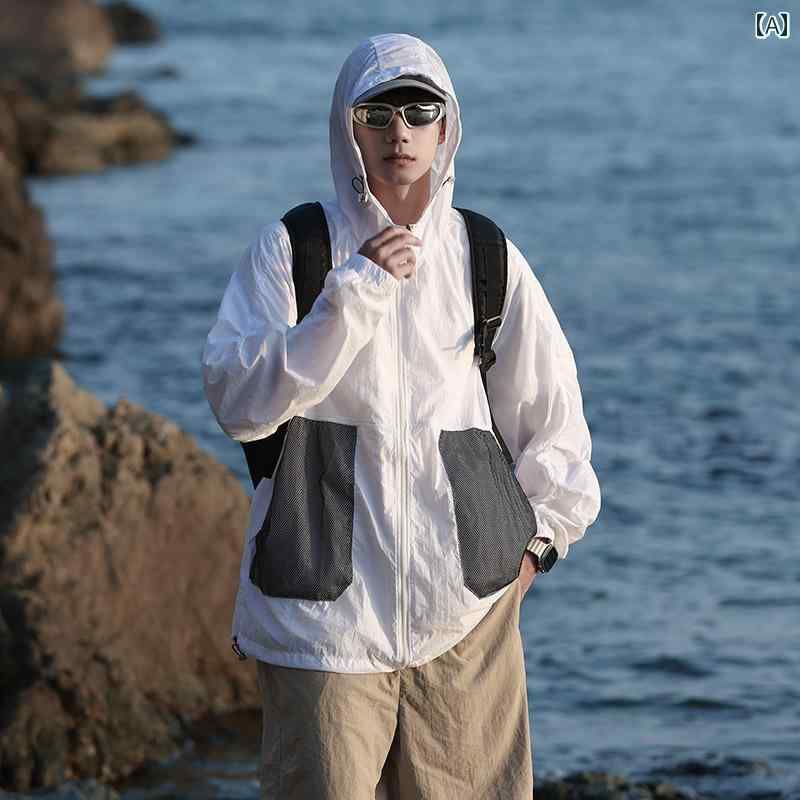 ラッシュガード 水陸両用 UVカット 夏用の 男性用 ビッグ サイズ 軽量 日焼け防止 服。 余分な 脂肪と ゆったり UV カット 機能 付き。 涼しく 通気性の ある カジュアル アウトドア 釣り