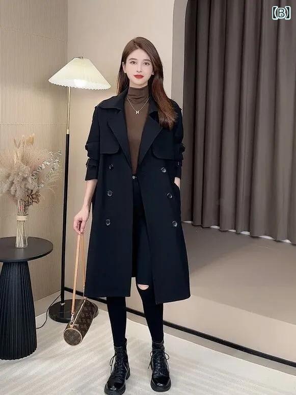 コート レディース レディース ウィンドブレーカー 2025 春秋冬 コート ジャケット ミドル 丈 スモール トップス