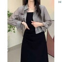 ニットカーディガン サマーカーディガン オフィス ビジネス カジュアル 夏用の 大きいサイズ シャツ サスペンダー スカート カーディガン 薄手の 日焼け防止 服 ゆったり 高級 トップス ジャケット