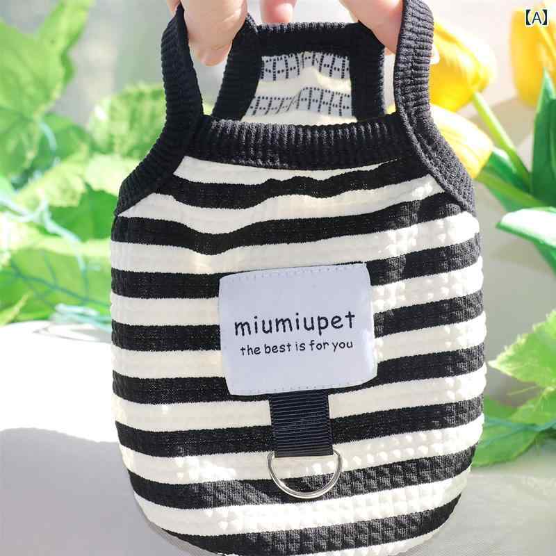 フランスの 牽引 可能 犬 服 夏 薄手 テディ ビション ポメラニアン 小型 ペット キャミソール