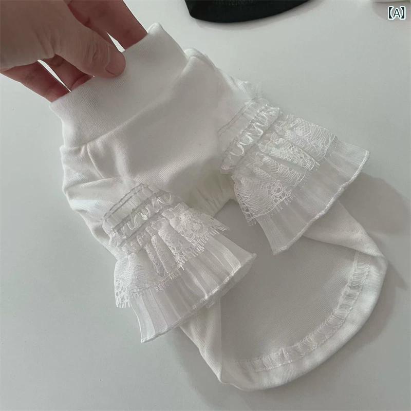 ペット 服 犬 猫 ペット用の 柔らかい 黒と 白の 秋冬 レイヤリング シャツ テディ ビション 小型 犬と..