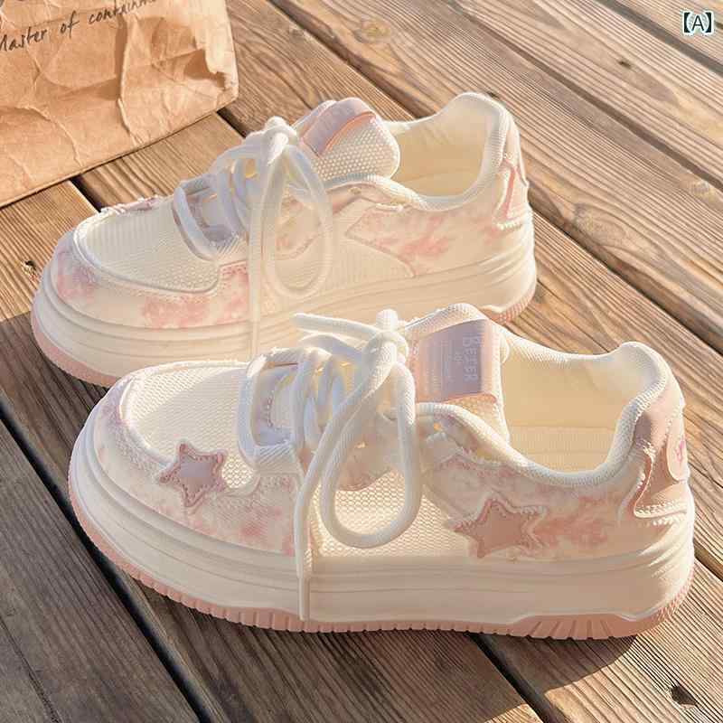 レディース スニーカー かわいい 女性用 ホワイト シューズ 夏 通気性 メッシュ 2025 新型 各種 スカート 厚底 スポーツ