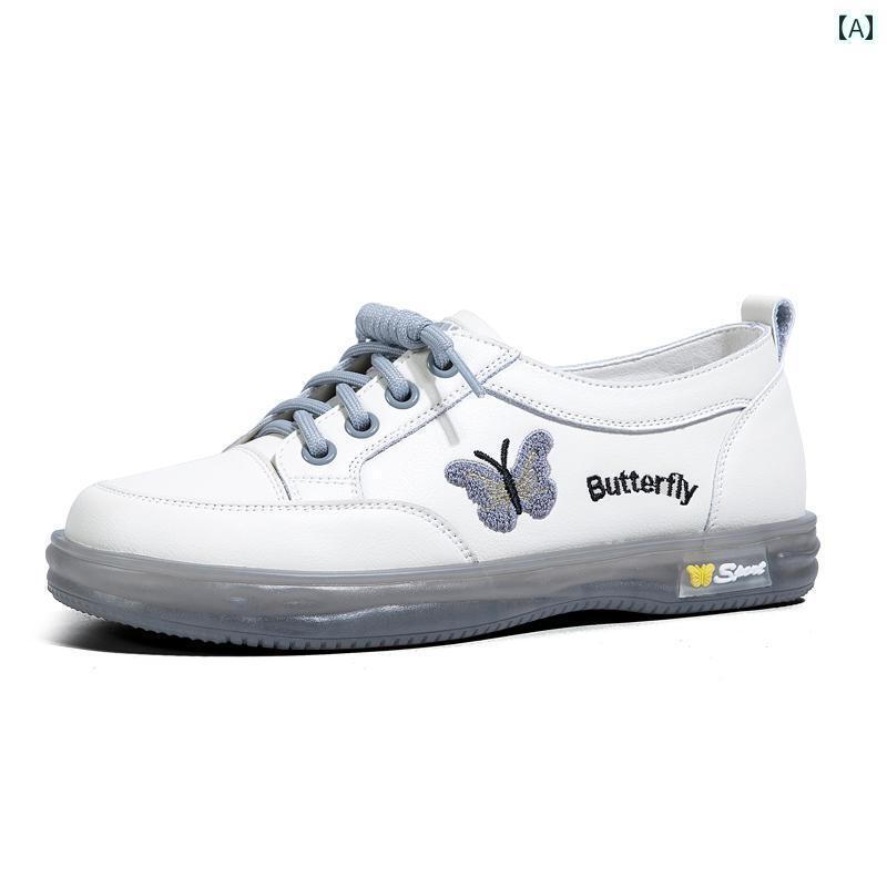 レディース スニーカー かわいい レディースシューズ ソフト ソール レディース ホワイト シューズ 2025 春 革 スリッポン カジュアル フラットソール マザー レザーシューズ スポーツ