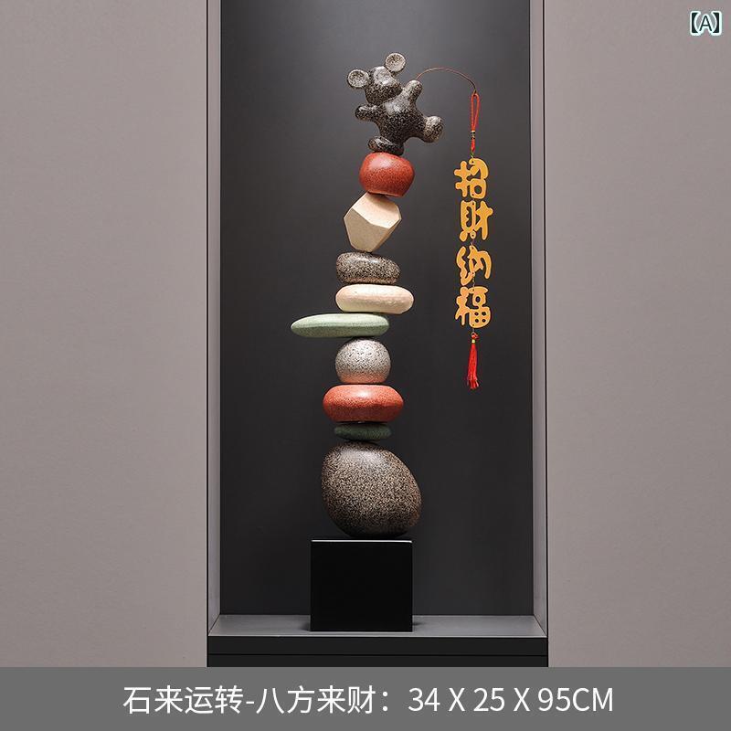 インテリア オブジェ 石の 幸運の 装飾品 リビング ルームの 家の 入り口の 柔らかい ハイエンド 大きい 床の 細身の 窓の