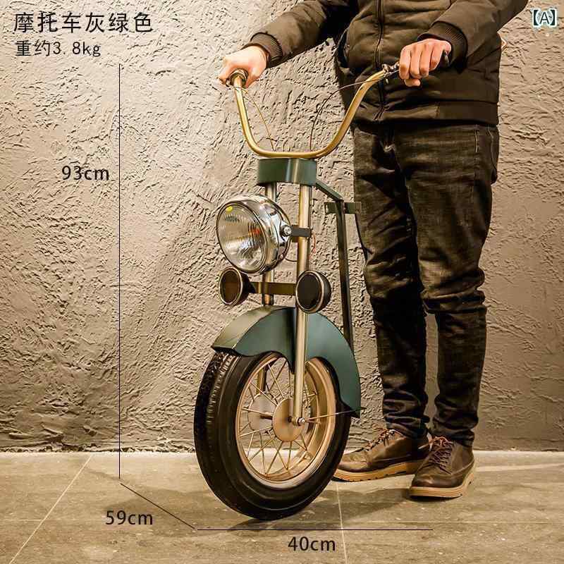 インテリア オブジェ おしゃれ レストラン バー 立体 バイク レトロ インダストリアル スタイル 装飾 鉄 壁掛け ショップ 背景 壁