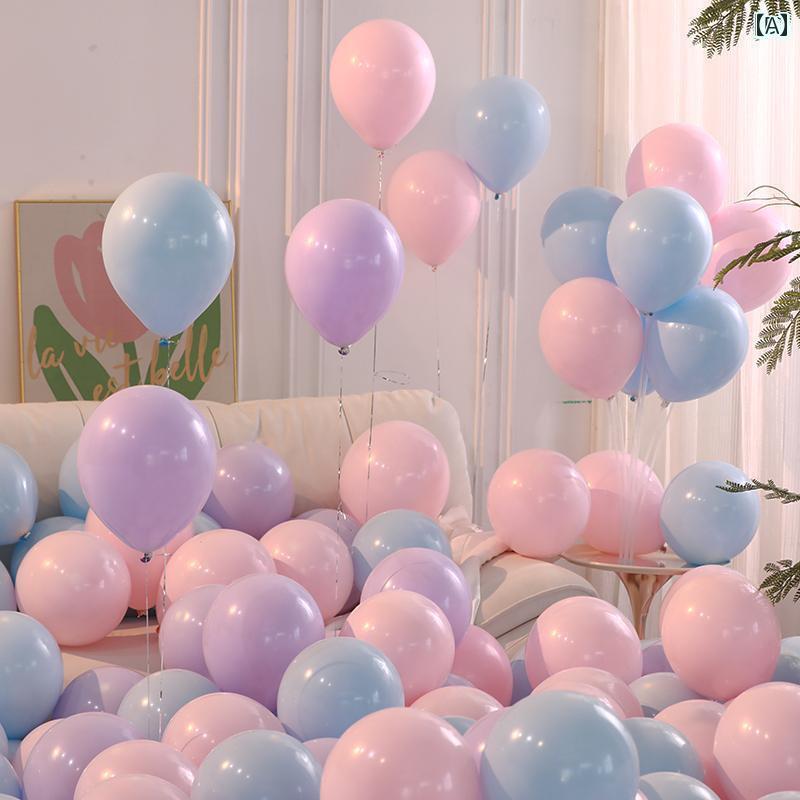 パーティーグッズ ホームパーティー マカロン バルーン 無毒 子供用 無味 誕生日 装飾 シーン レイアウト オープニング 雰囲気の 濃さ