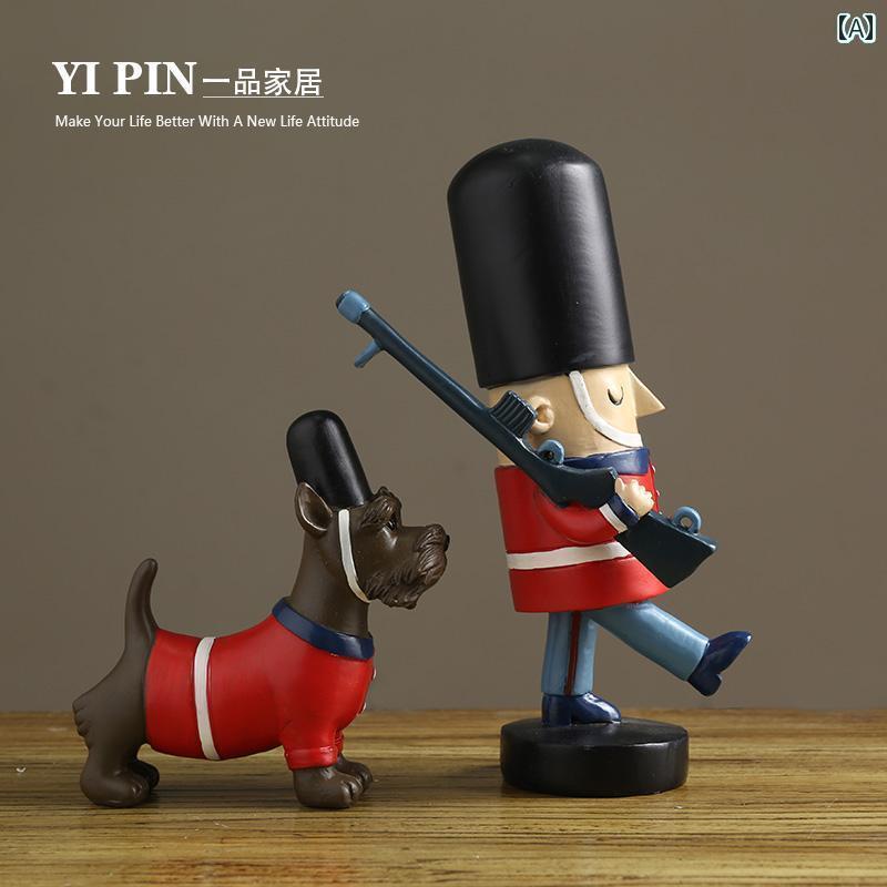 インテリア おしゃれ アメリカ くるみ 割り 人形の 小さい 装飾品 イギリスの 家庭の リビング ルーム..