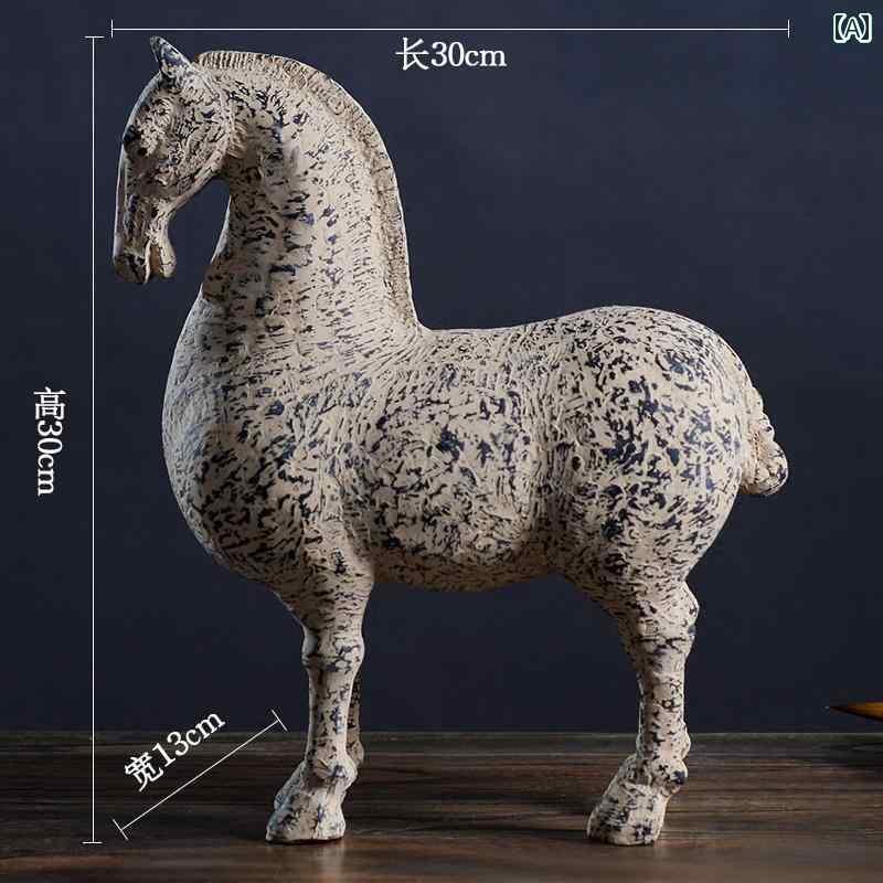 インテリア おしゃれ 芸術 装飾品 中国 レトロ 家の 装飾 創造的な 豊かな 馬の 研究 リビング ルーム ..
