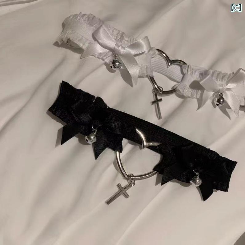 ガーターベルト 普段使い シンプル ホット ガール レッグリング jk 太もも ストラップ ダーク サブカルチャー レッグストラップ パンク Y2K ガーターストッキング クリップ yabi アクセサリー