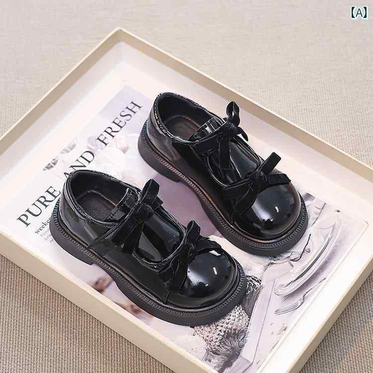 キッズ 子供 靴 女の子 プリンセス シューズ 2025 春秋 子供用 レザーシューズ ベビー ガール パフォーマンス ローファー 春 スタイル