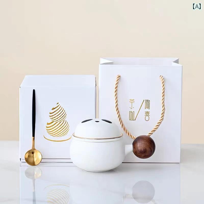 インテリア オブジェ おしゃれ セラミック パンダ ティー コーヒーマグ ホリデー オフィス ウォーター ..