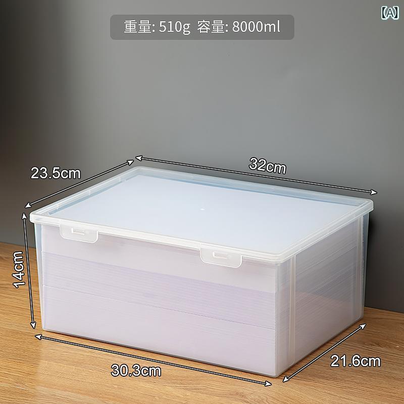 A 4 収納 ボックス 分類 透明 ファイル プラスチック オフィス 書類 仕分け プリント 用紙