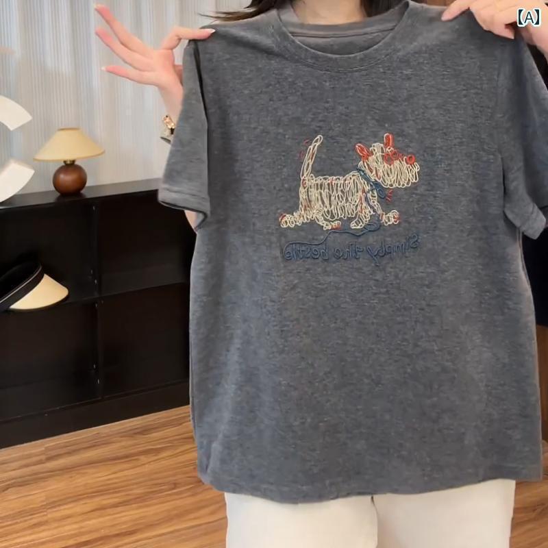 レディース トップス アメリカン レトロ ダーク グレー ラウンドネック スウェットシャツ レディース 2..