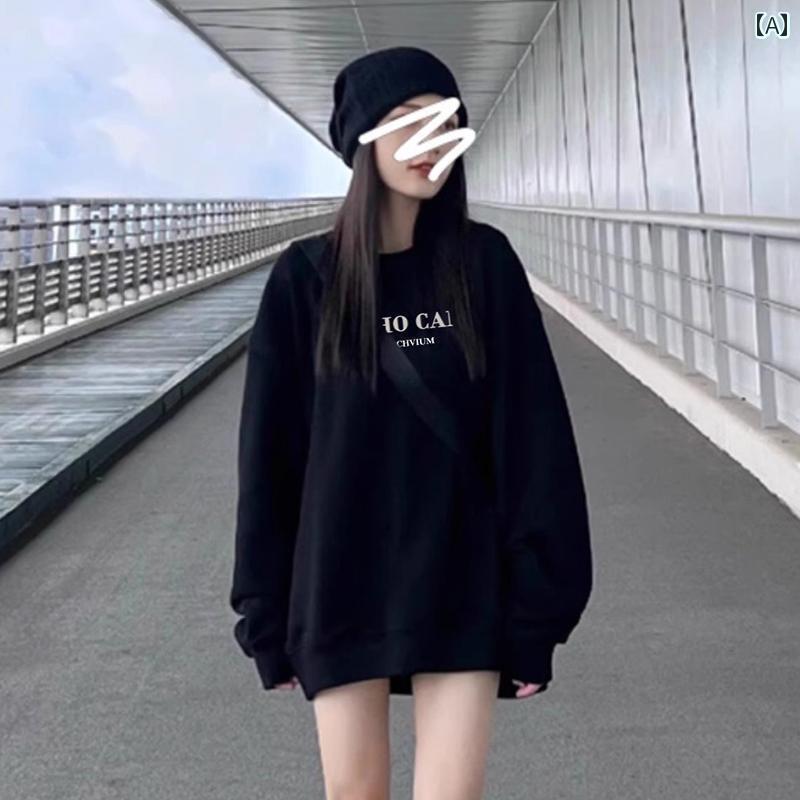 レディース トップス の 商品の 大きい 長い アメリカン セーターの レディース 2024 ホット スタイル ..