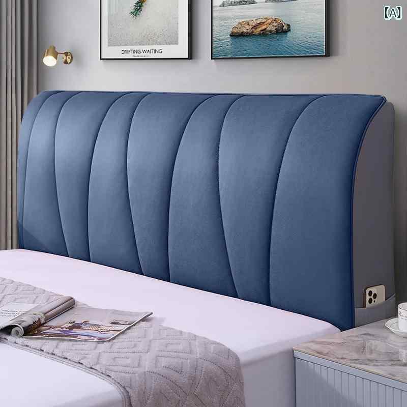 おしゃれ ベット カバー ベッド ヘッド カバー ユニバーサル ユニバーサル新 技術 布 風 湾曲 ソフト バッグ 背もたれ 保護(3.0)