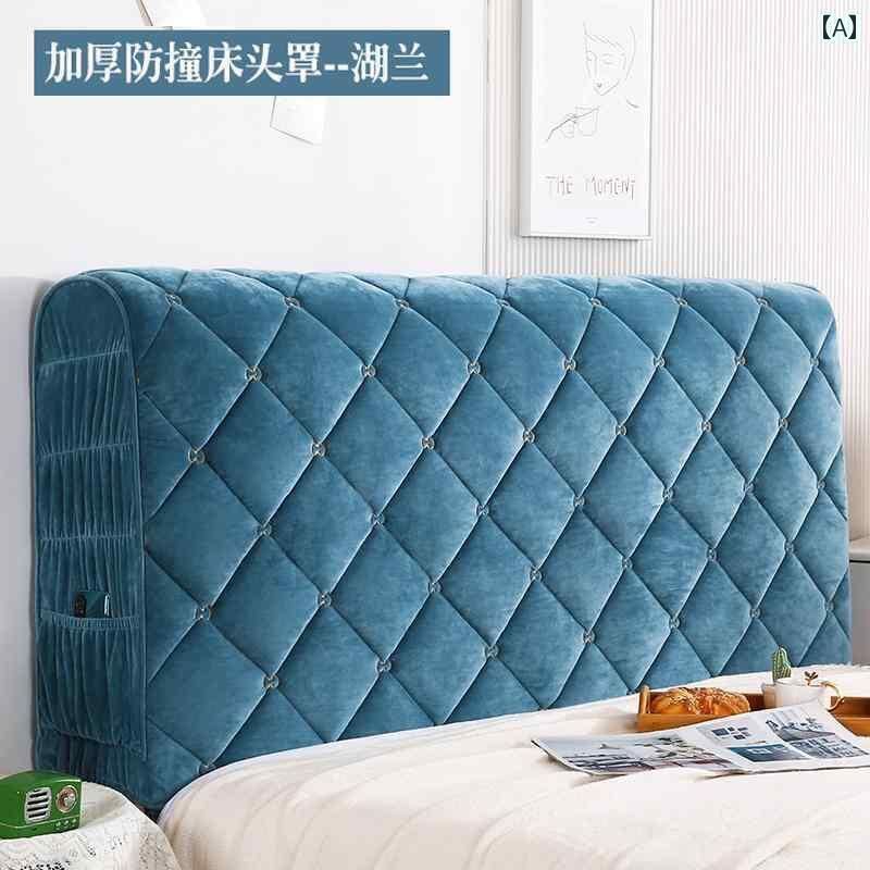 おしゃれ ベット カバー 2025 厚手 フル カバー ベッド ヘッド 衝突 防止 キルティング ユニバーサル ..