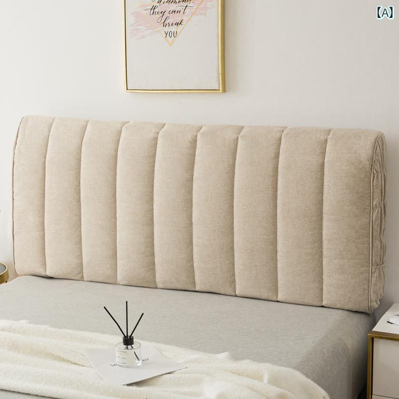 おしゃれ ベット カバー ベッド ヘッド カバー 2025 新 高級 厚手 ソフト バックレスト レザー 無垢材 ..