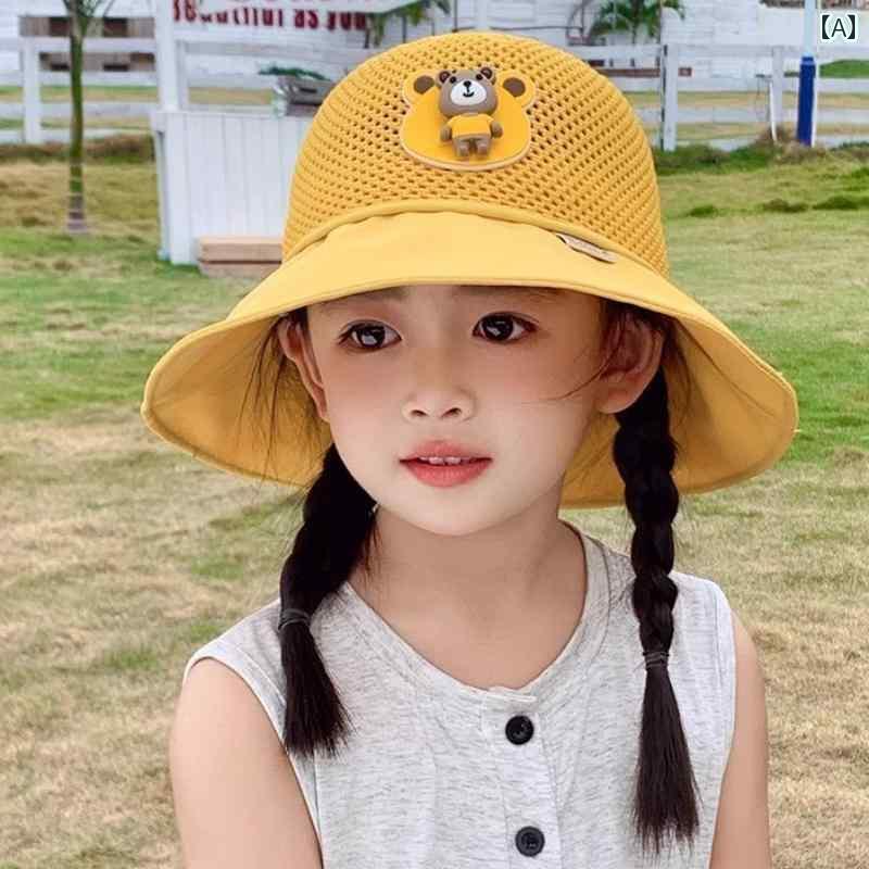 キッズ 幼児 帽子 子供用 帽子 男の子と 女の子 春 幼稚園 黄色い 夏 赤ちゃん 紫外線 対策 日焼け防止..