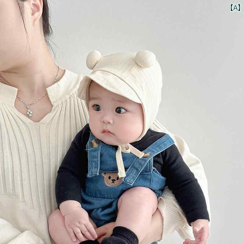 キッズ 幼児 帽子 ベビー 帽子 春と 夏 耳 保護 薄くて かわいい 通気性の ある つば 広の 日よけ 幼児..