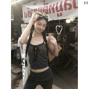 レディース トップス かわいい レッド ホール キャミソール ベスト レディース 2025 夏服 美しい バック グレーストライプ 半袖 トップス ツーピース ...