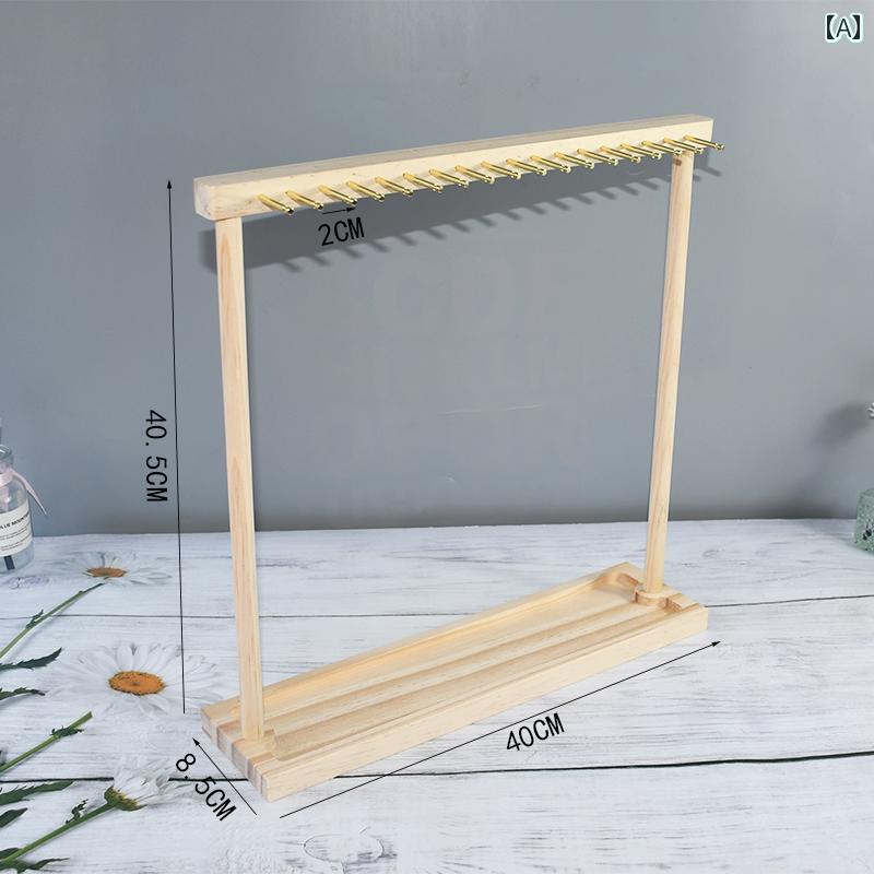 アクセサリー ケース おしゃれ ウォールナット カラー ネックレス ラック ブレスレット 収納 デスク トップ ペンダント セーター チェーン ディスプレイ ストール