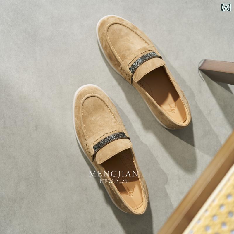 ビジネスシューズ ローファー フォーマル ビジネスシューズ ローファー フォーマル MENGJIAN ウォッシュド シープスキン スリッポン フラットソール カジュアル シューズ 快適 ライニング レディース