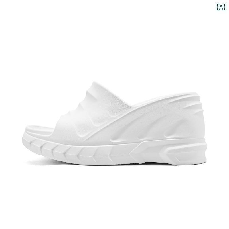 サンダル かわいい 履きやすい 女性用 厚底 スリッパ 夏用 プラットフォーム サンダル カジュアル アウ..